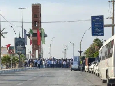 بزرگ‌ترین تجمع صنفی پارس جنوبی نزدیک فرمانداری عسلویه